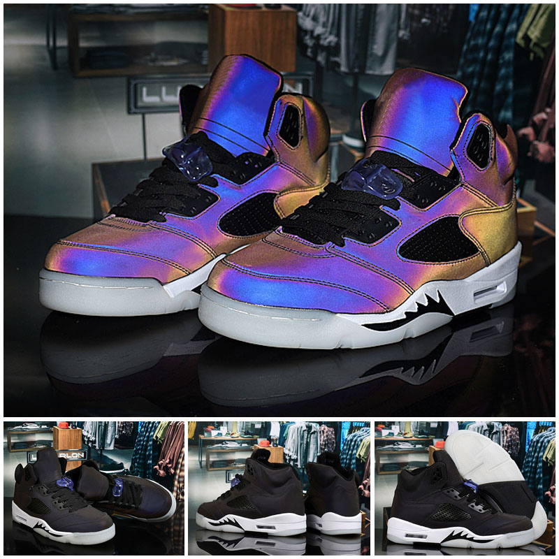 

Arrival High Quality 5 V Oil Grey 3M Reflector Chameleon Basketball Shoes Mens Trainers Jumpman 5s Sports Sneakers, As photo 1