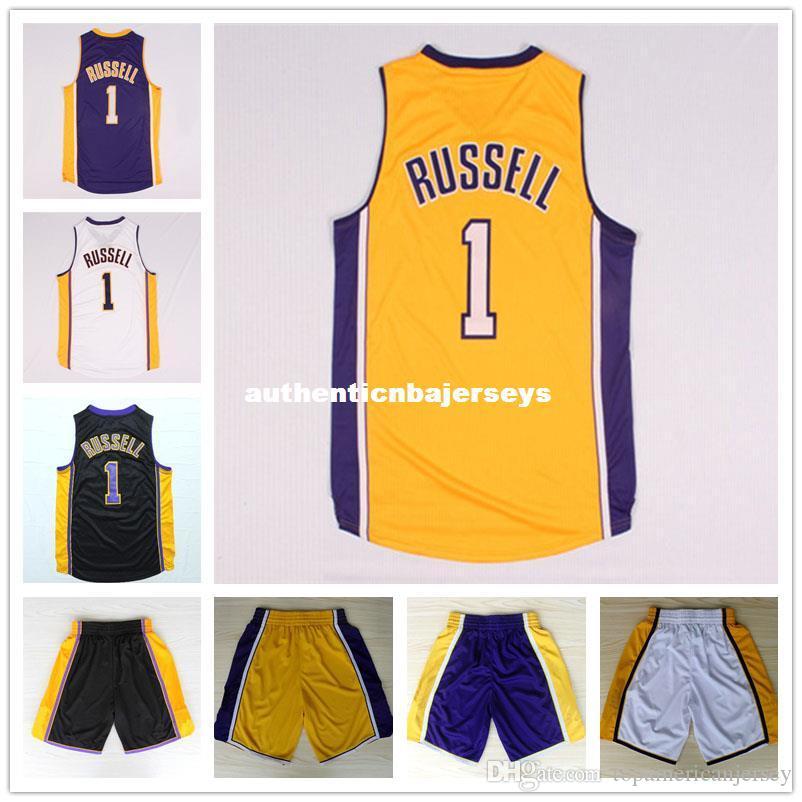 

Cheap 2015 Draft #1 D Angelo Russell Jersey, D'Angelo Russell Basketball Jersey Stitched Logos Free Shipping Ncaa College, Black;blue