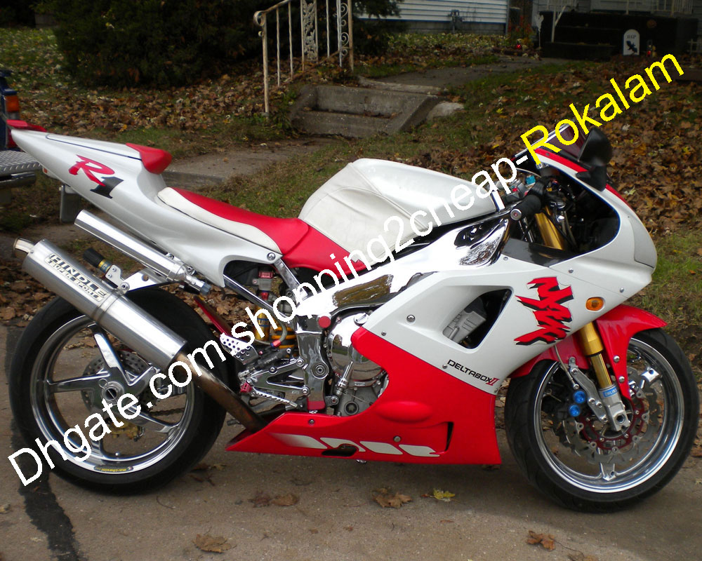 

98 99 YZF1000 R1 ABS Fairing Set For Yamaha YZF 1000 1998 1999 YZFR1 Race Motorcycles Aftermarket Kit Red White (Injection molding), Customize