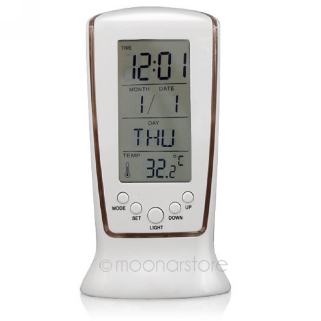 

Music Temperature Display Bedroom Desktop Gift Digital Multifunctional Calendar Led Alarm Clock