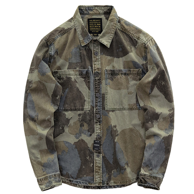 XQS Mens Basic Casual Corduroy Down Shirt Long Sleeve Button Thicken Shirts