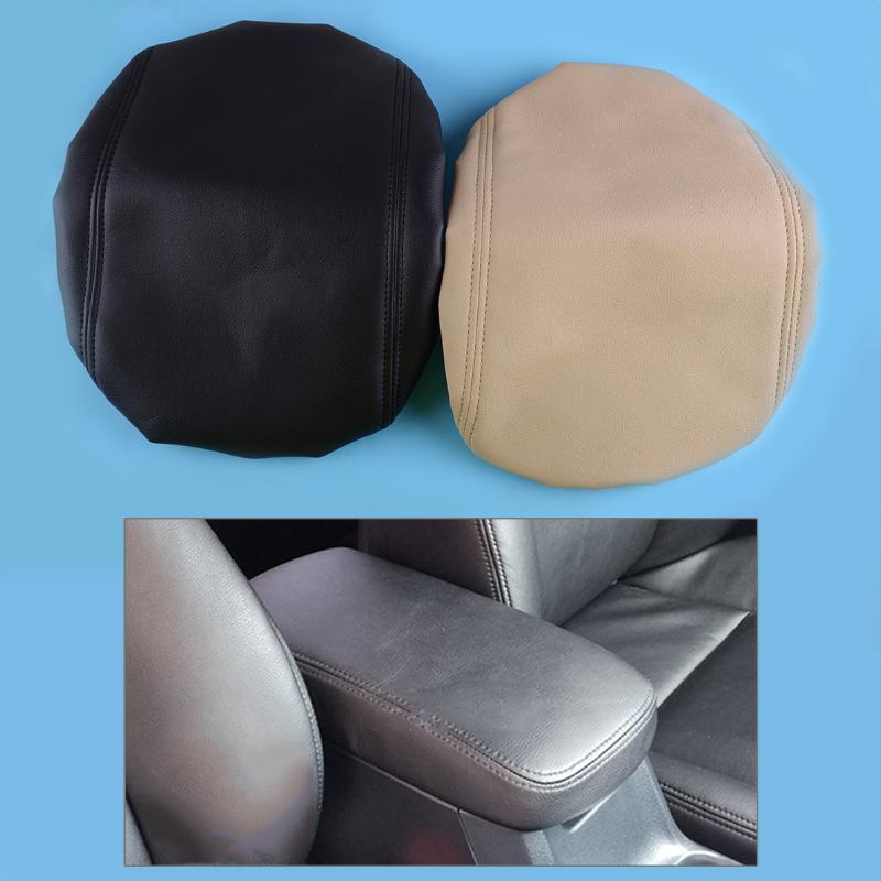 

beler PU Leather Car Center Console Lid Armrest Cover Protector Fit for Highlander 2008 2009 2010 2011 2012 2013