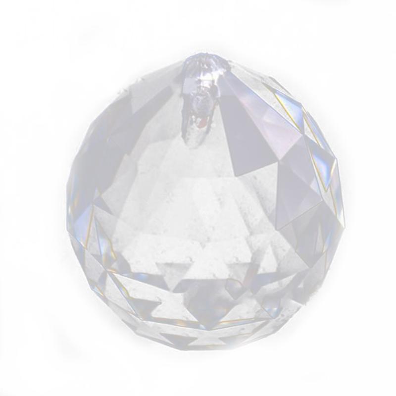 

50mm Clear Faceted Glass Crystal Prisms Balls For Chandelier Parts Crystal Suncatcher Hanging Pendants For Lamps Decoration