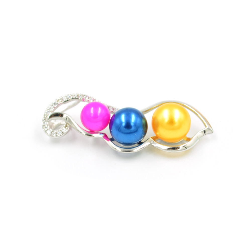 

Pea Pods Pearl Pendant Necklace Setting Mounting Base for Women 100% Solid 925 Sterling Silver Semi Mount Women's Jewelry DIY Findings DZ051
