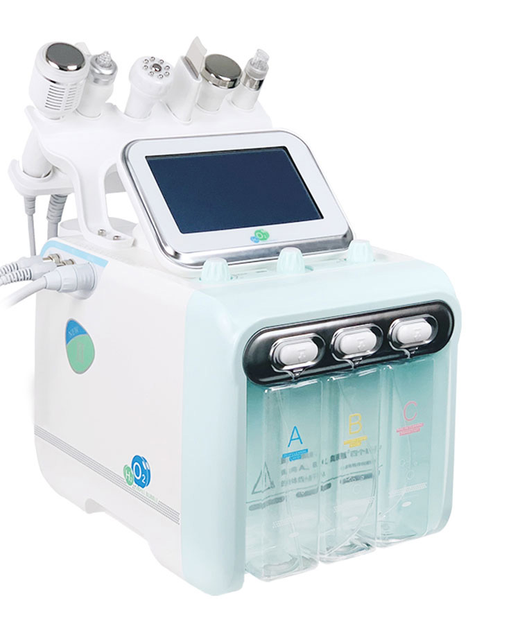 New 6 in 1 Hydrafacial Dermabrasion Water Oxygen Jet Peel Skin Scrubber Deep Cleansing Multipolar RF Face Lifting Facial Beauty Machine-image-476900188