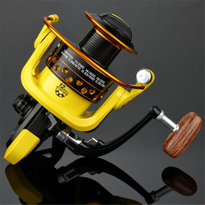 

German technology Fishing Reel 12BB 1000 -7000 spinning reel carpa molinete de pesca roda spinning wheel fishing LYW-1