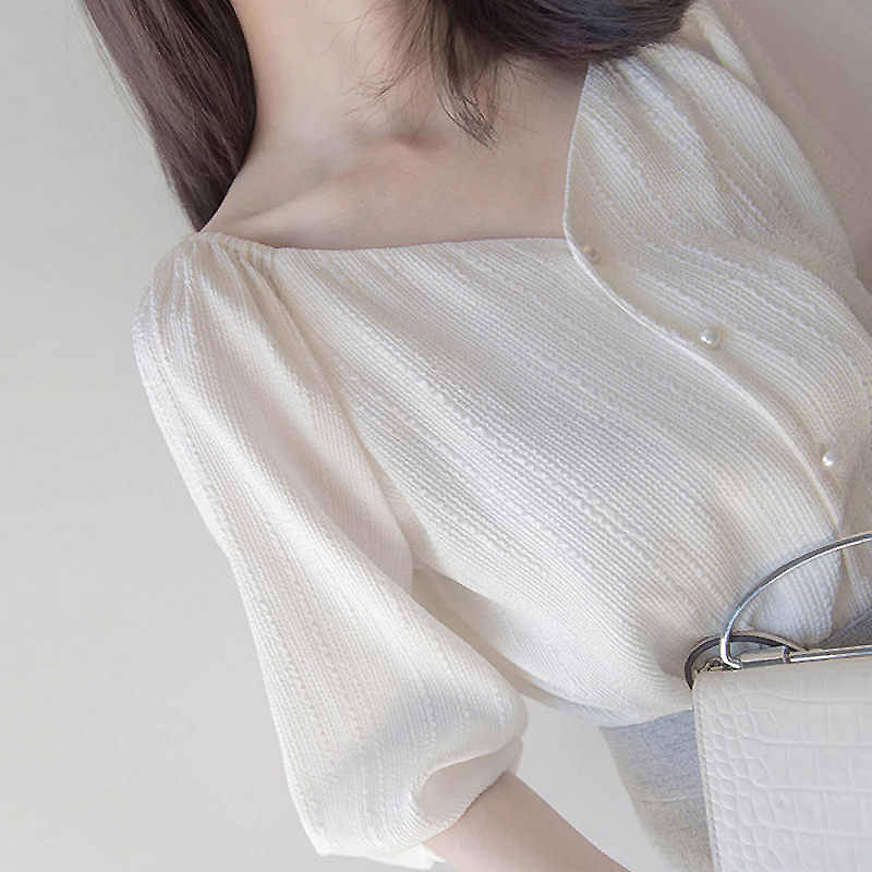 

2020 Women White Blouse Sweet Top Large Size