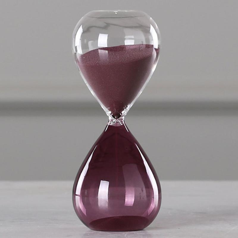 

18H006 Hand-blown Timer Clock Magnetic Glass Sandglass Ampulheta Crafts Sand Clock Hourglass Timer