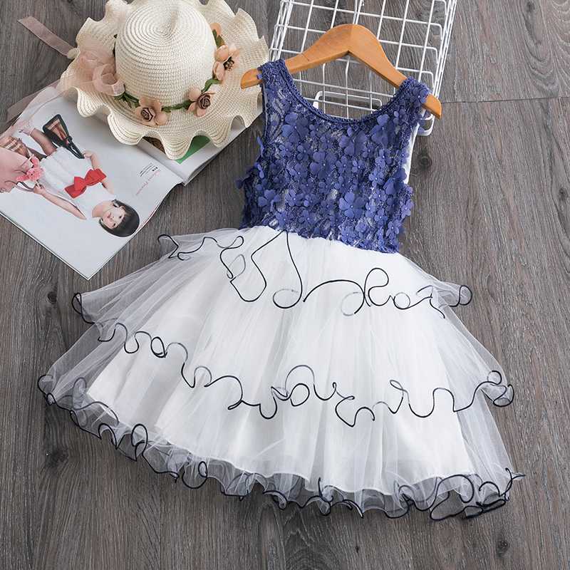

Floral Summer Girls Dress 3-8 Years Princess Dresses for Girls Embroidery Children Clothing 3 Layers Cake Prom Gown Clothes, Dress 9
