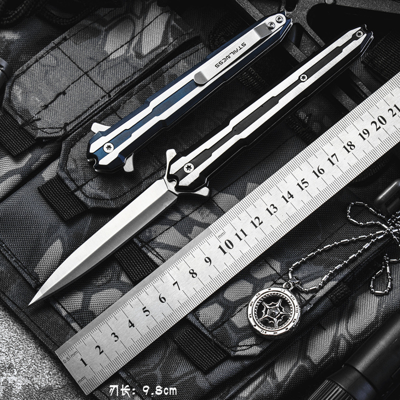 

Outdoor Pocket Folding Knife Camping Tactics High Hardness Sharp Saber Daily fruit knife