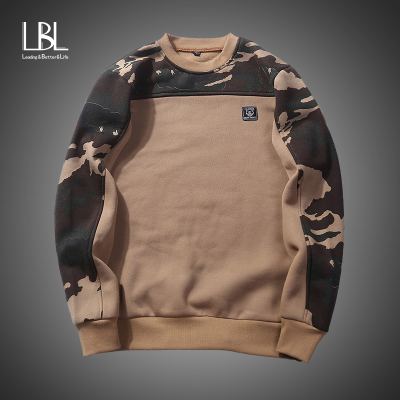 

Brand Patchwork Hoodies Men Autumn Camouflage Sweatshirts Male O-Neck Slim Fit Knitting Mens Hoodies Man Pullover US/EU size XXL, Black hoodies wy10
