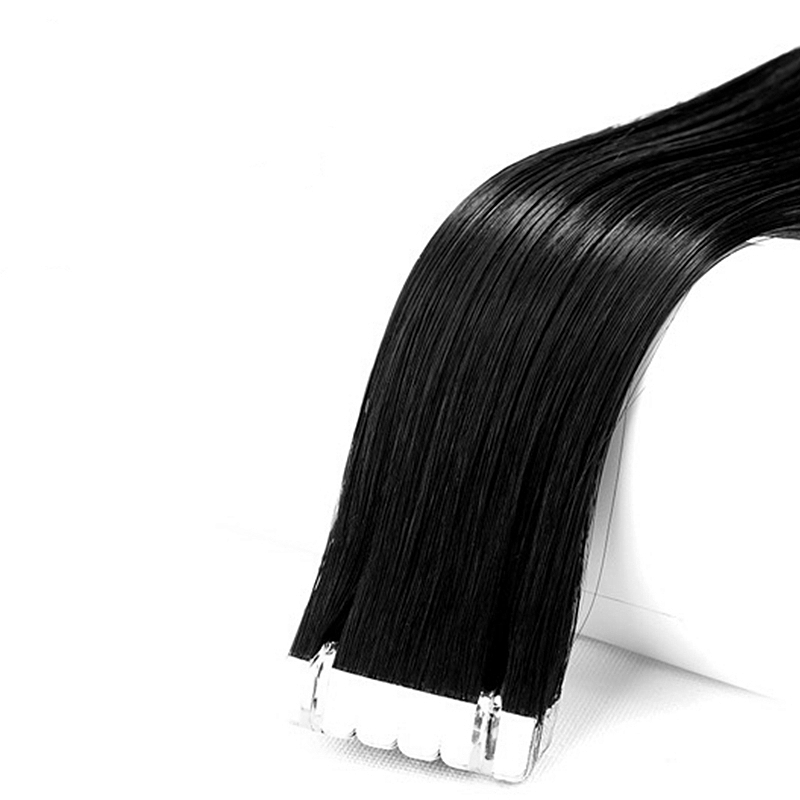 

Virgin Hair Skin Weft Tape Hair Extensions Can Be Colored Curled Dyed 28 Inches Virgin Human Hair Extension, Natural color