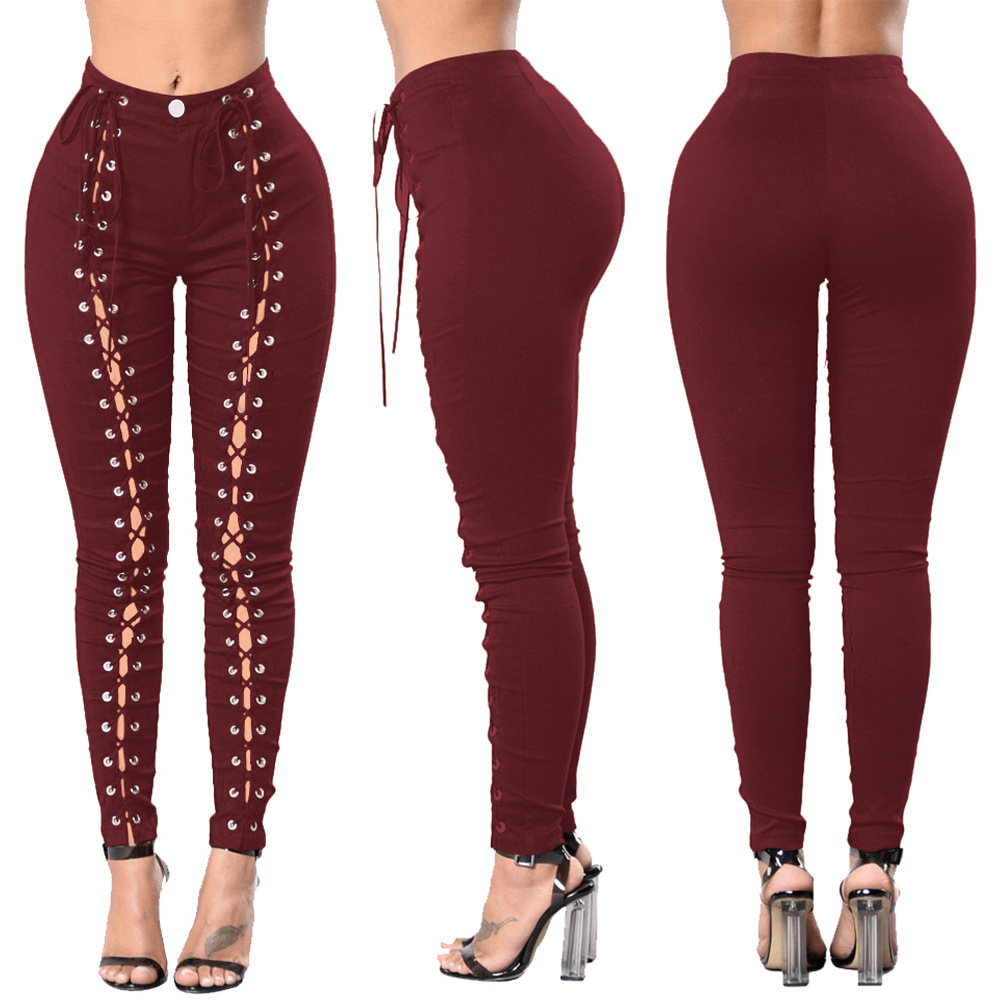 

Boyfriend Hole Ripped Jeans Women Cool Vintage Skinny Push Up Jeans Ladies High Waist Casual Slim Pencil Pants Plus Size, Green