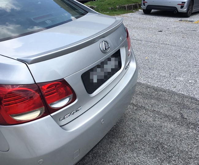

For Lexus GS300 Spoiler 2008-2013 Lexus GS400 GS350 yck Spoiler ABS plastic Material Car Rear Wing Color Rear Spoiler