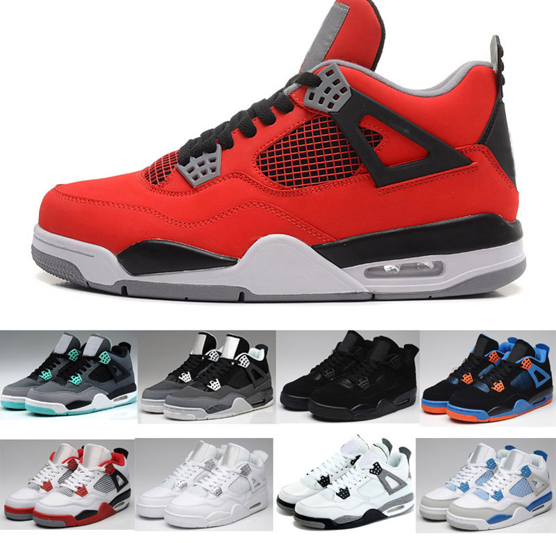 

hot sell 4 black white cement green glow pure money for mens basketball shoes sports boot classic iv basketball sneaker, Color9