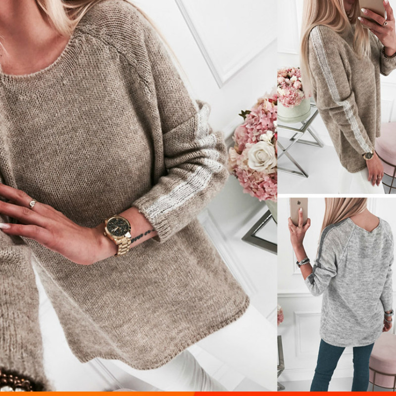 

High Quality Autumn Winter Cashmere Blended Knitted Women Sweaters And Pullovers Jersey jumper pull femme hiver J191020, Khaki