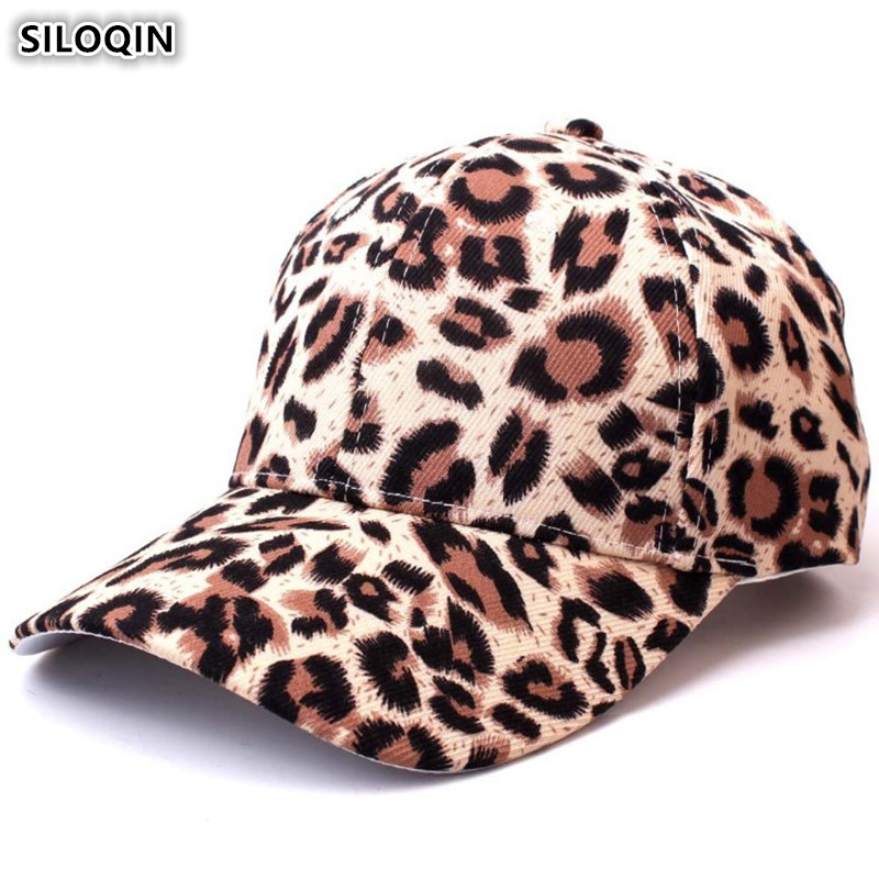 Leopard Baseball Cap Breathable Eyelets Hip-Hop Adjustable Snapback Trucker Hat