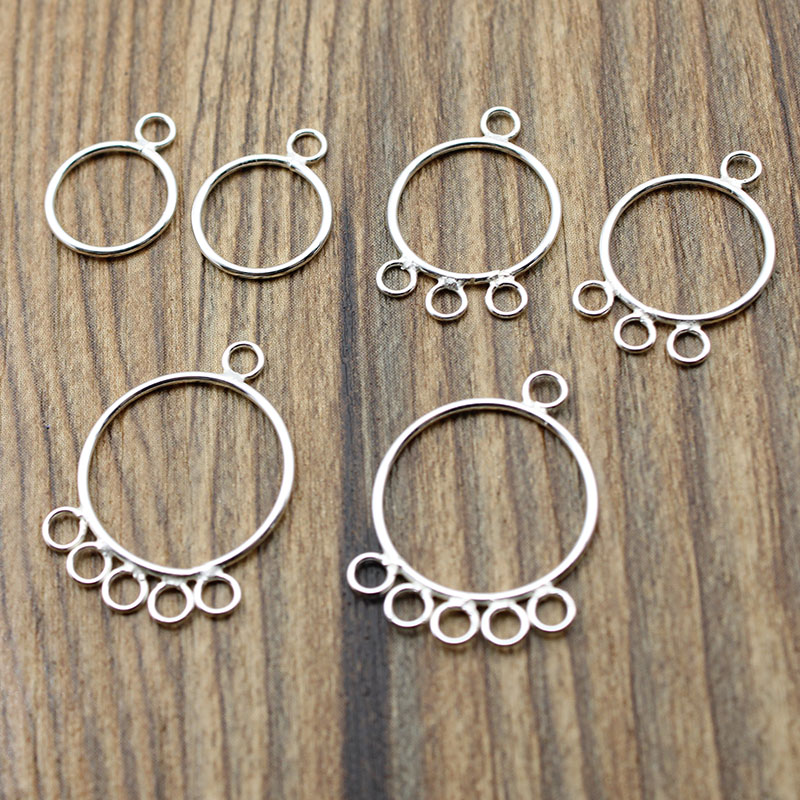 2PCS 925 Sterling Silver Bracelet Necklace Clasp Connector Charm DIY A2205