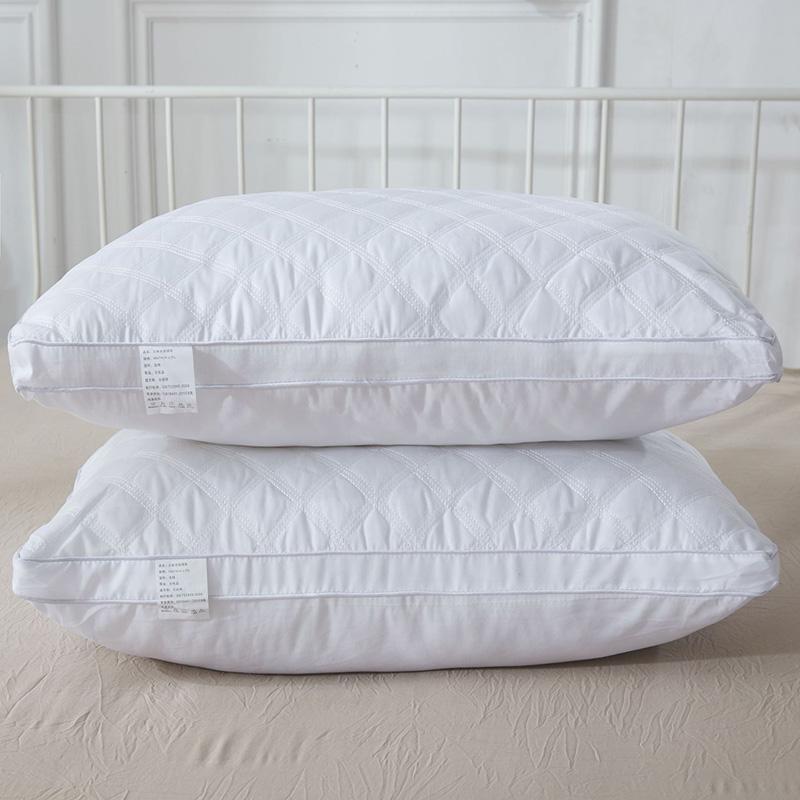 

37 White Soft Feather Fabric Pillow Sleep Pillow stretch Neck for Sleeping Hotel standard and Home Supplies bed
