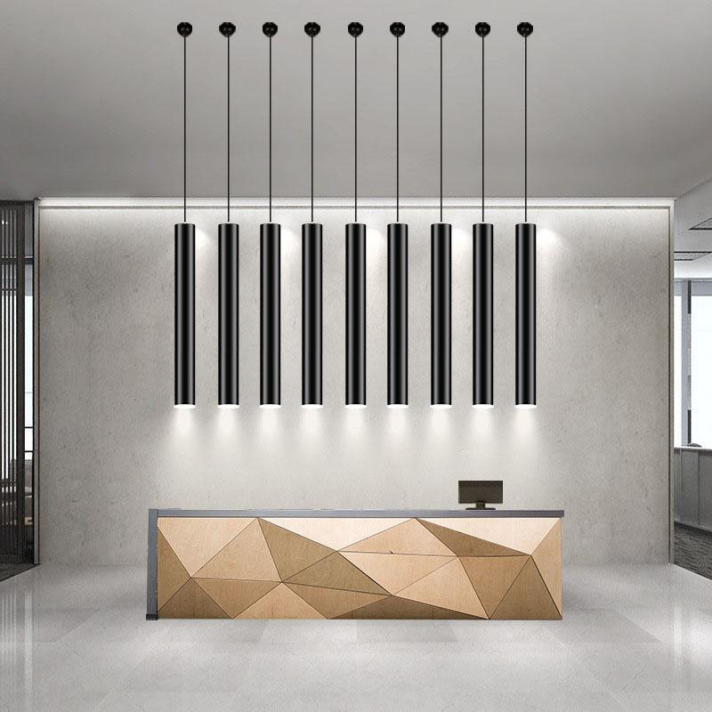 

High Quality Pipe Pendant Lamp Cylinder Lights Spot Lights Straight Droplight Downlight for Dining Living Room Shop Decoration Kitchen