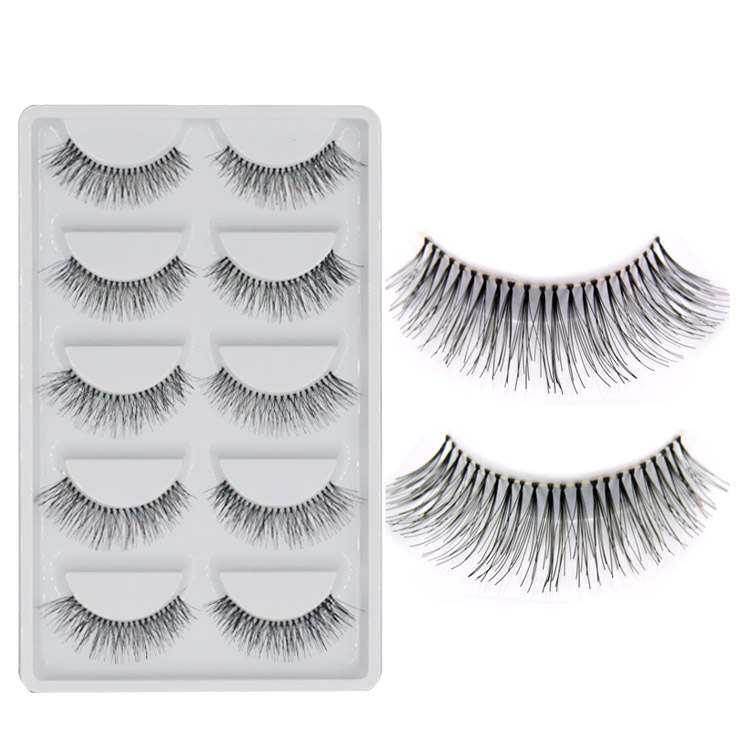 

5 Pairs/lot Natural Sparse Cross Eye Lashes Extension Makeup Long False Eyelashes