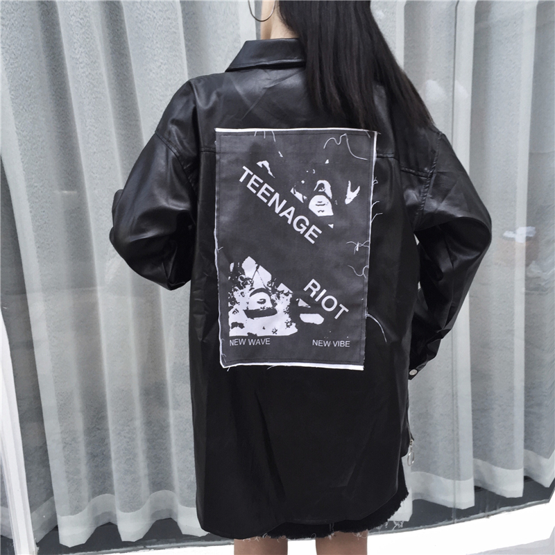 Fashion Girls Camouflage Coat Back Patch Love Kids Casual Loose Cotton Jacket