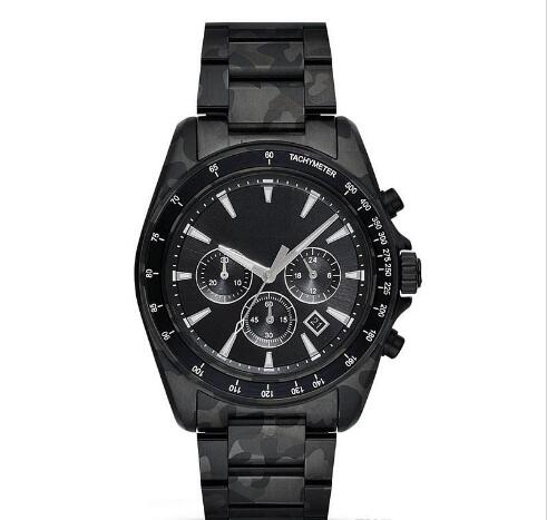 

Free shipping Business Sports Quartz Chronograph Men's Watch ar11027 11027 Quartz Watch High Quality, Black