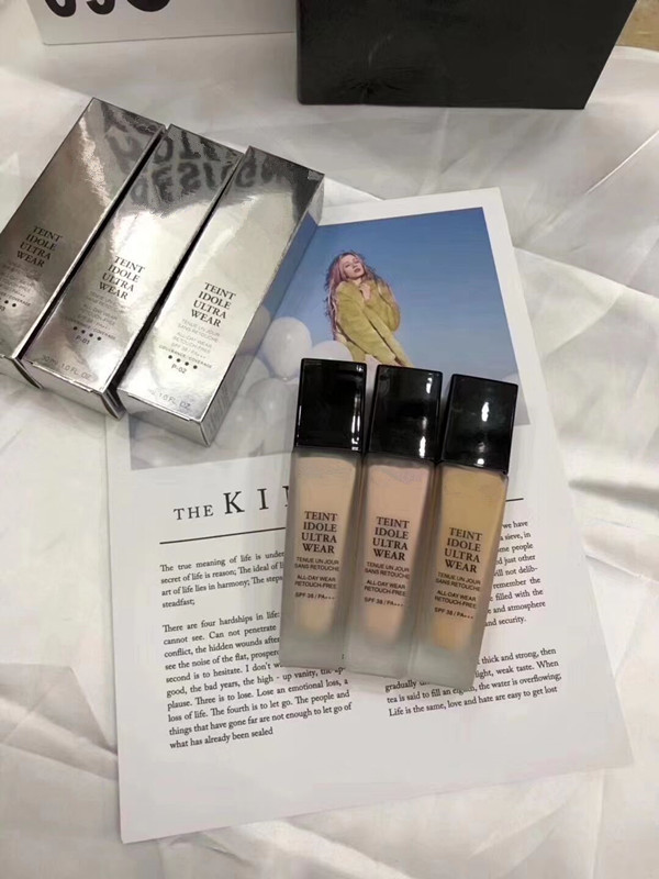 

3 Colors Brand Makeup fond de TEINT IDOLE ULTRA WEAR Liquid Foundation 30ml fondotinta concealer Kit free shopping