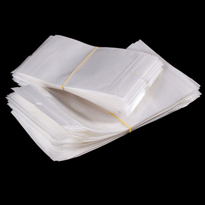 

Clear + white pearl Plastic Poly OPP packing zipper Zip lock Retail Packages Jewelry food PVC plastic bag many size for choose