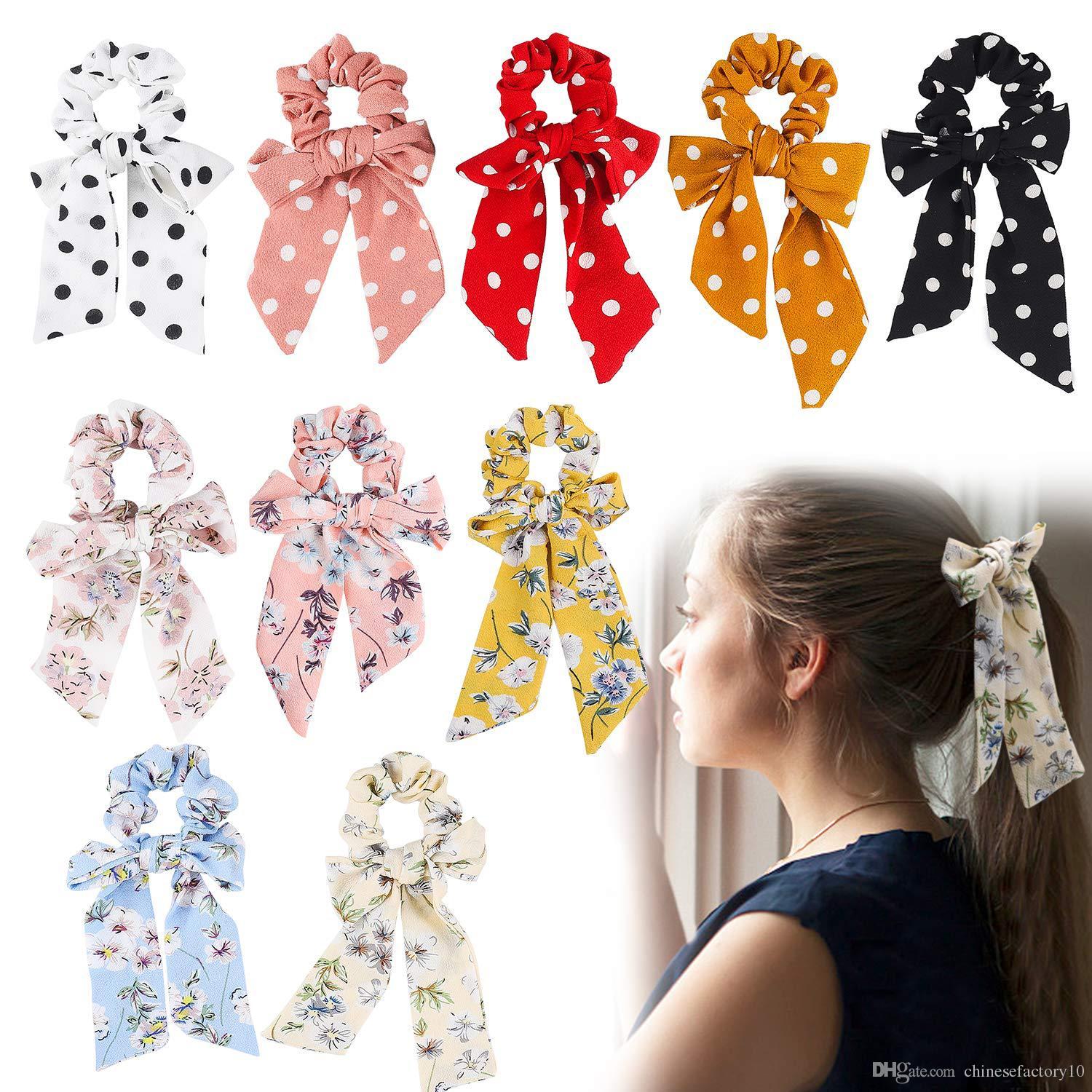 ribbon hair scrunchies