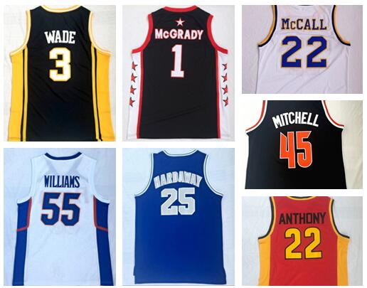 

mens online store for sale 1 MCGRADY 22 MCCALL 13 ANTETOKOUNMPO Jerseys,2 SEXTON 55 WILLIAMS 45 MITCHELL 3 WADE 25 HARDAWAY Basketball Wears