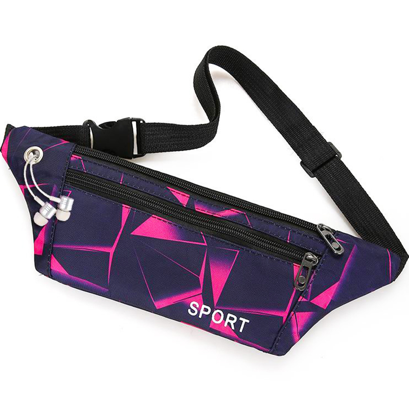 

Professional Running Waist Bag Unisex Waterproof Sports Chest Bags Portable Gym Bag Waterproof Women Zip Fanny Pack 2020 New, Sky blue