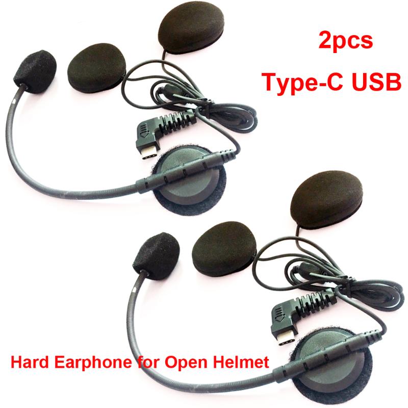 

Type-C USB Microphone Speaker For BT-S2/S3 Motorcycle Bluetooth Intercom Interphone for Open Helmet Full Face Helmet