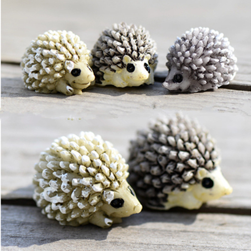 

10Pcs/lot Garden Decoration Miniature Dollhouse Bonsai Fairy Garden Landscape Mini Hedgehog Decor Figurines For Home Supplies