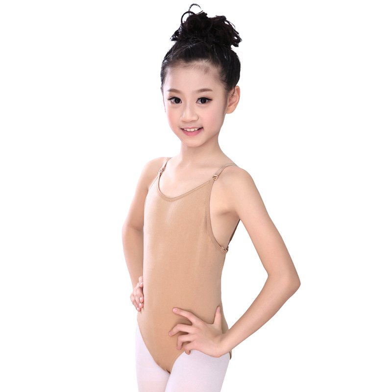 

2019 Children Adult Sexy Seamless Camisole Skin Gymnastics Leotard Girls Kids Dance Ballet Underwear Nude Leotard Body suit