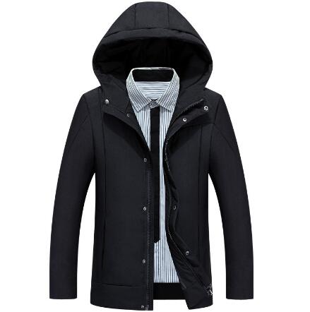 

Wholesale fashion men's winter new down jacket short hooded white duck down jacket cold padded youth short jacket Size S-XXXL, Blue