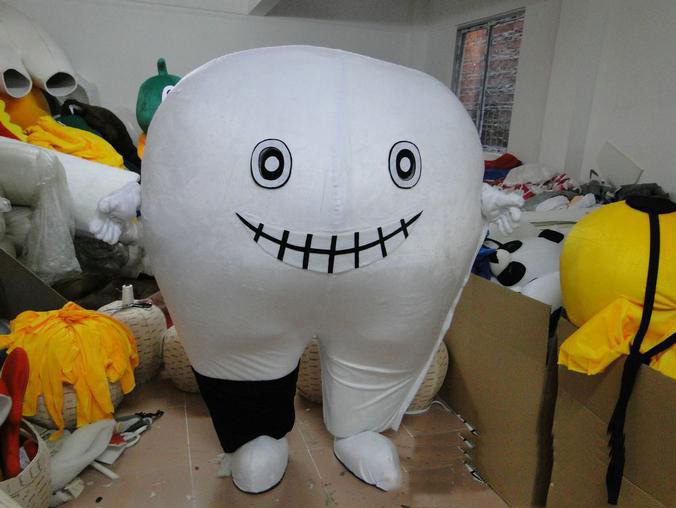

2020 Adult tooth Mascot Costumes Animated theme Care teeth Propaganda Cartoon mascot Character Halloween Carnival party Costume, As pic