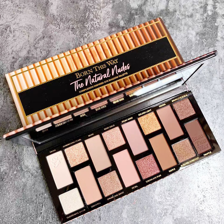 

Brand 16 color born this way eye shadow the natural nude Luminous eye shadow Shimmer Matte DHL free shipping, Multi