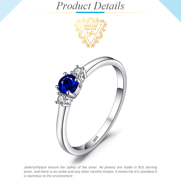 Jewelrippalace Crea Un Anillo De Zafiro Azul 925 Anillo De Jewelrippalace Crea Un Anillo De Zafiro Azul 925 Anillo De