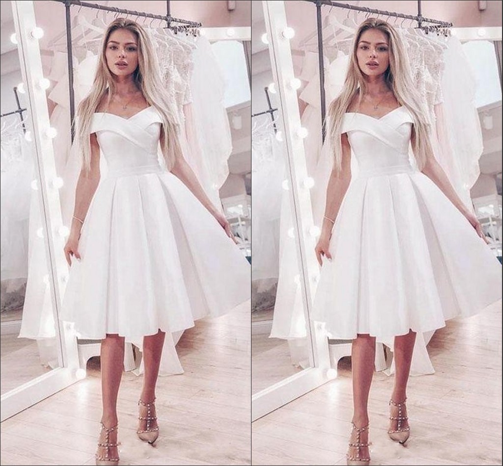 Wholesale Bridal White Cocktail Dress Buy Cheap In Bulk From China Suppliers With Coupon Dhgate Com