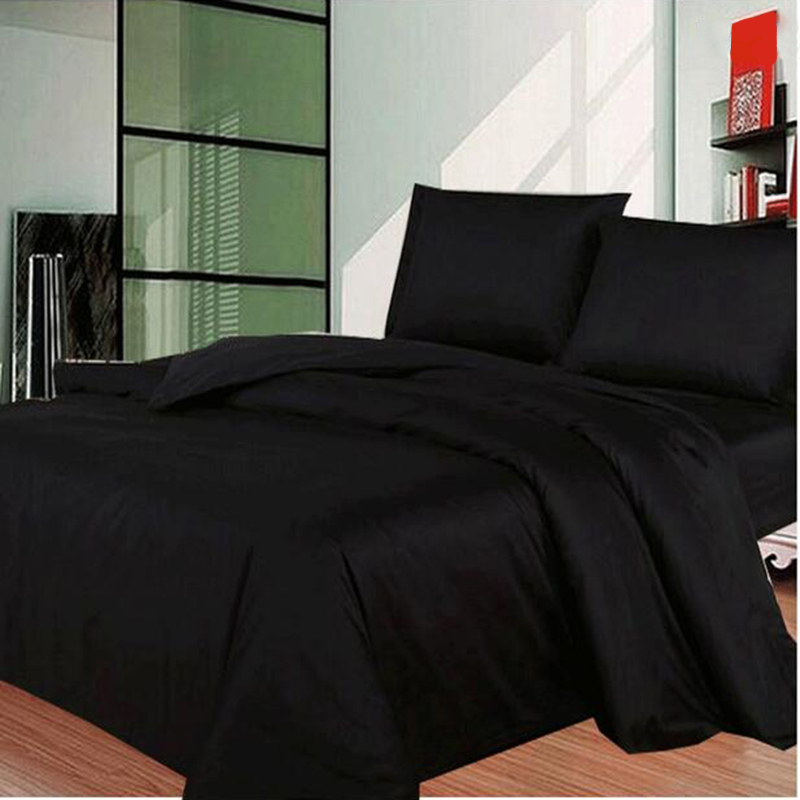 

Black Colour Duvet Cover set with Pillowcases Bedding Set for comforter Beddingclothes Bed Linen quilt cover new 3pcs, As pic