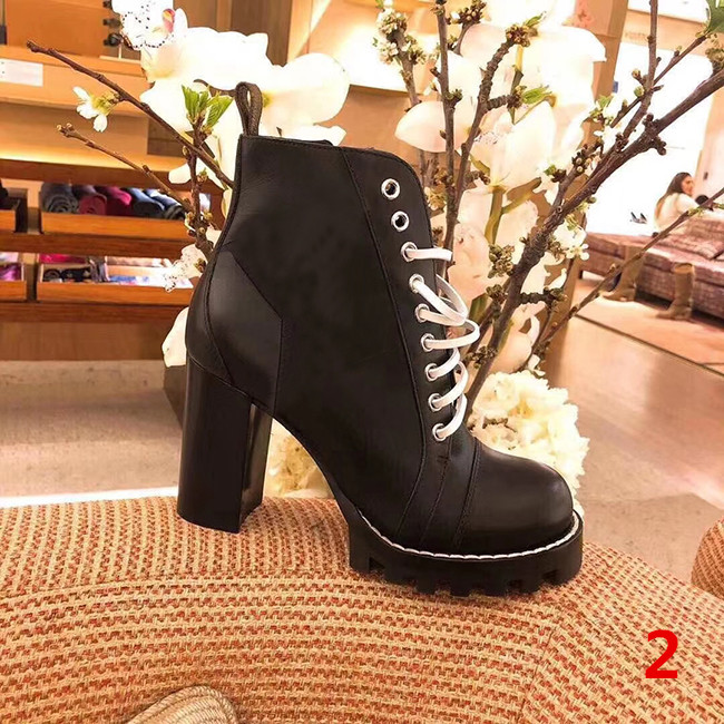 

2019 Women Designer Luxury Boot Martin Desert Boot High heel boots 100% Genuine Leather Coarse Non-Slip Winter Shoes Size 35-42 with box