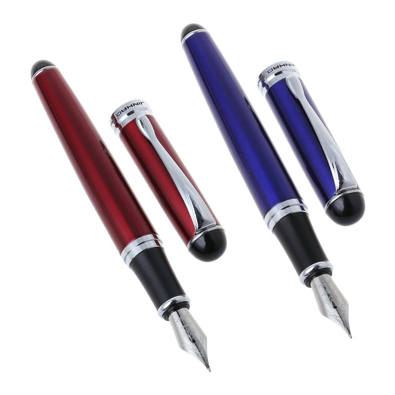 

Jinhao X750 Men's Fountain Pen Business Student 0.5mm Extra Fine Nib Calligraphy Office Supply Writing Tool L41E, Red