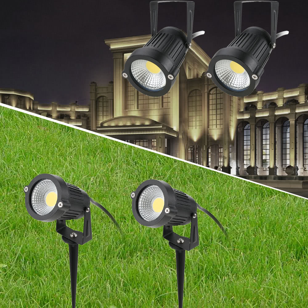 Outdoor LED Landscape Light 6//9W COB Flood Spot Garden Wall Yard Path Lighting
