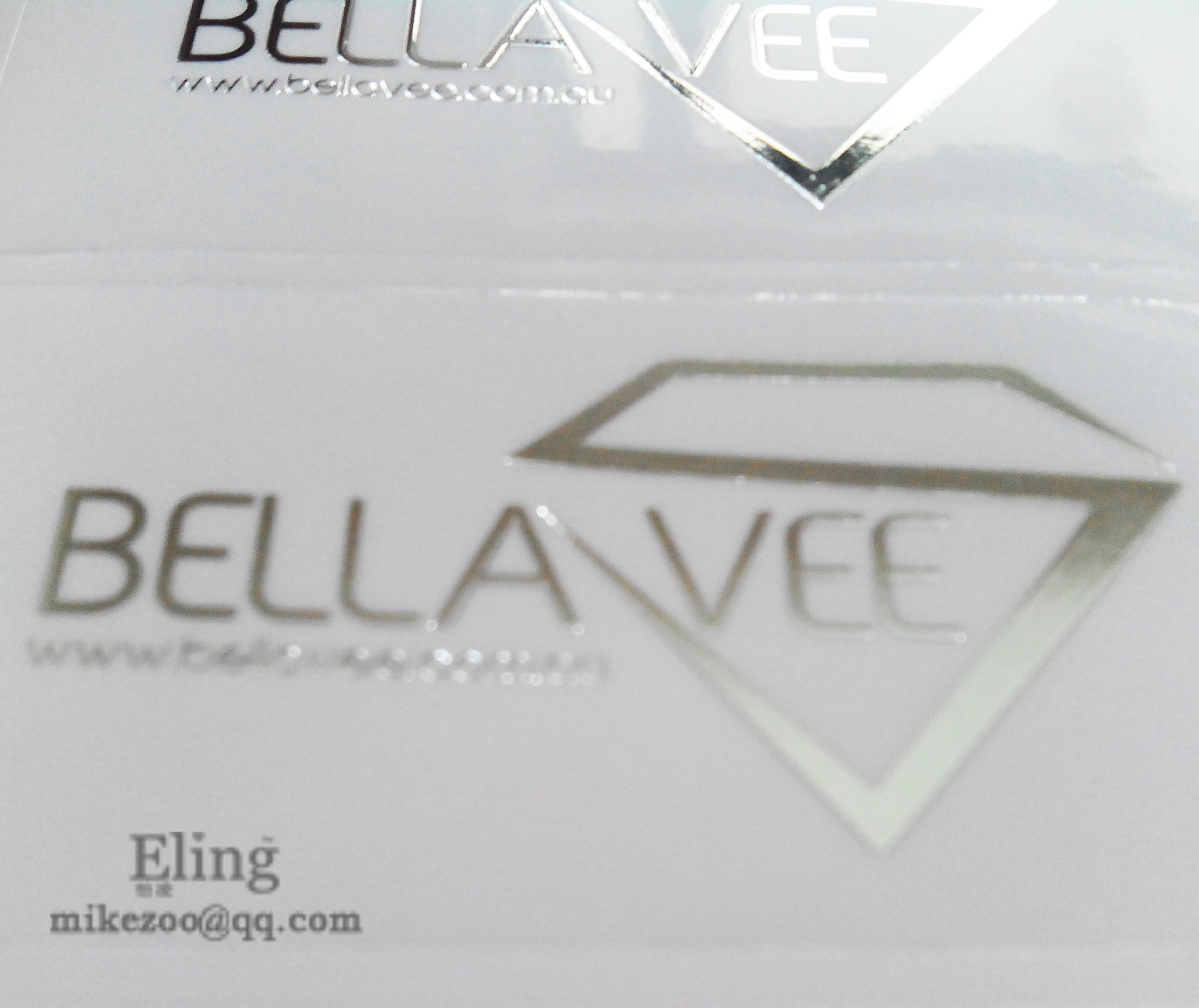 Personalized order Silver foil HOT STAMPING TRANSPARENT PVC Label Sticker, put your logo on, Item No.CU10-image-443482551