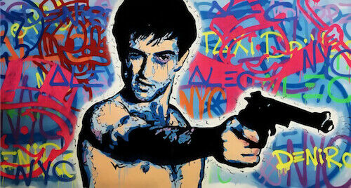 

Alec Monopoly Graffiti Art Home Decor Deniro Taxi Driver Handpainted &HD Print Oil Painting On Canvas Wall Art Canvas Pictures 191023
