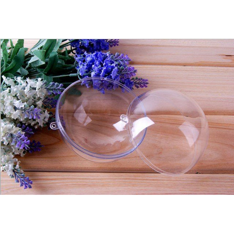 

Free shipping,5cm transparent hanging plastic christmas ball/baubles,clear plastic christmas ornaments