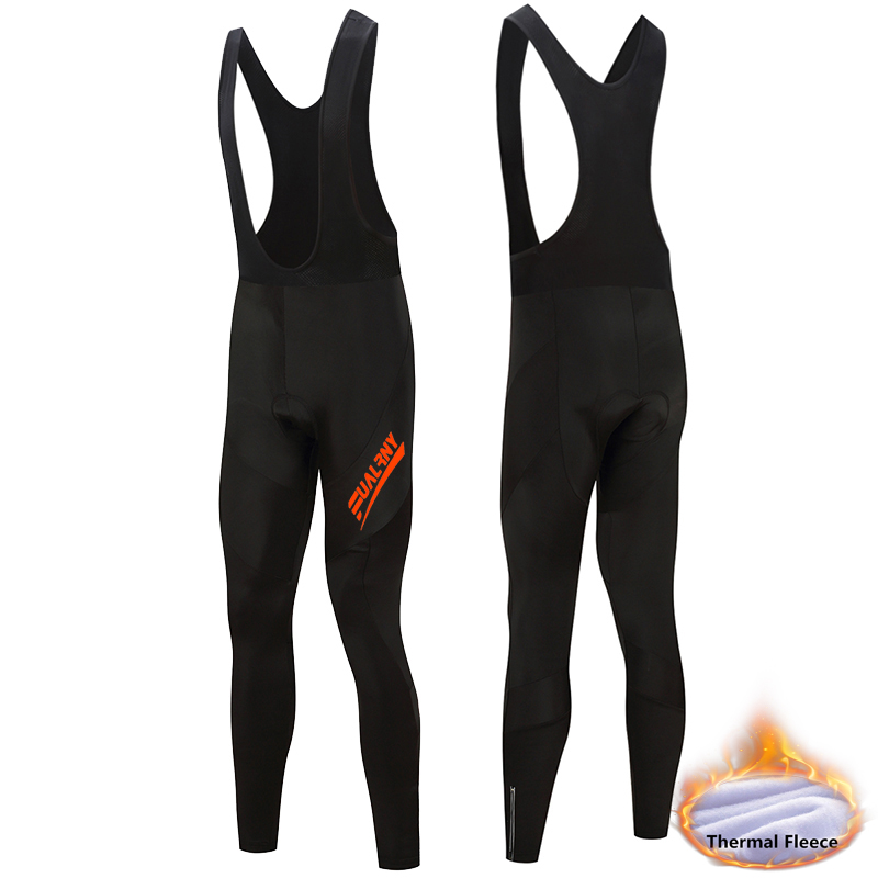 

2020 FUALRNY Team 9D Padded Coolmax Gel Winter Thermal Long Cycling Bib Pants Fleece MTB Bike Bicycle Racing Bib Shorts Unisex, A-2