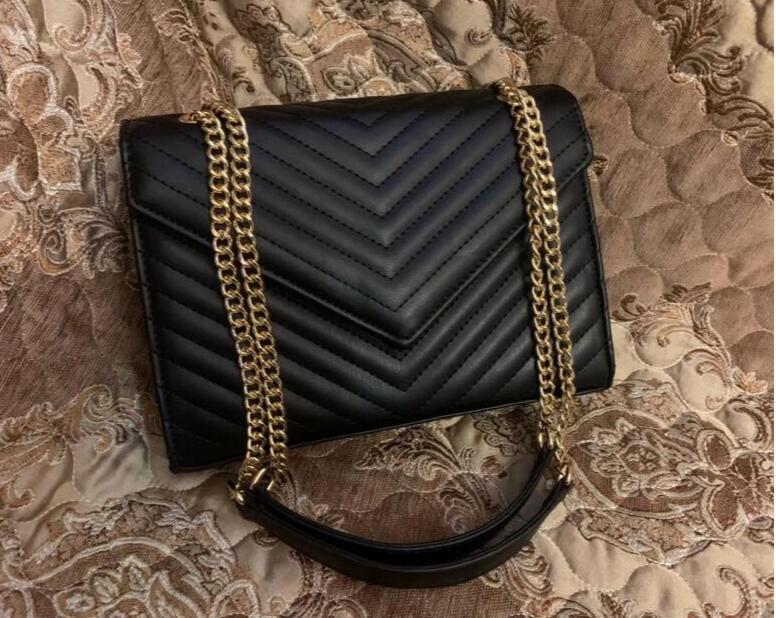 2020 printemps hiver vente chaude noir femmes sacs à main de créateur sac à main femme chaînes treillis sac à bandoulière sacs de mode 224