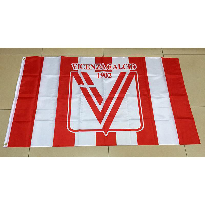 

Italy Vicenza Calcio FC Flag 3x5FT 150x90cm Polyester Printing Indoor Outdoor Flag With Brass Grommets Free Shipping